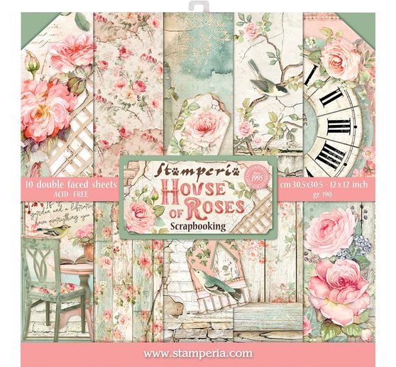 Scrapbook blok "House of Roses"