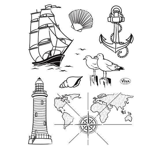 Silicone stamp "Seafaring"