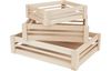 VBS Wooden boxes, flat, set of 3