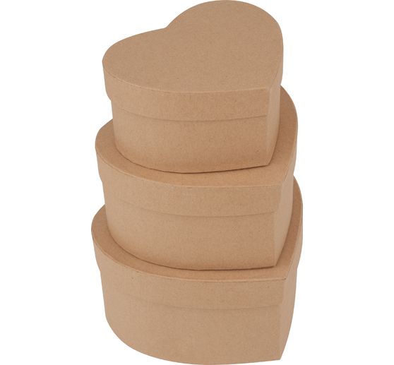 VBS Cardboard boxes "Heart", set of 3