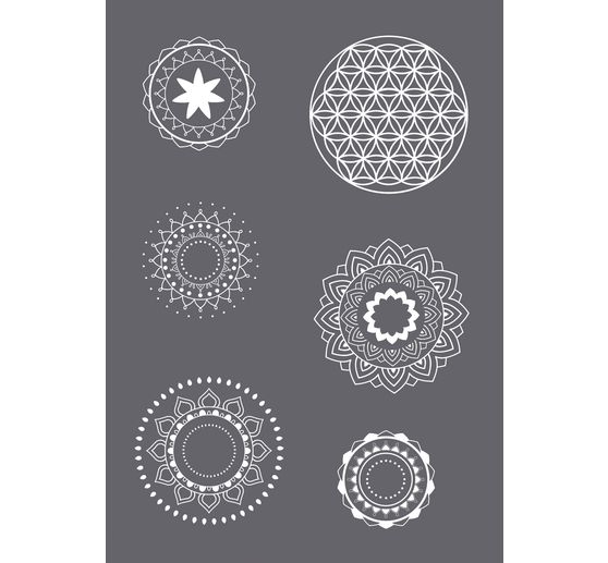 Stencil "Mandala Motifs", A5