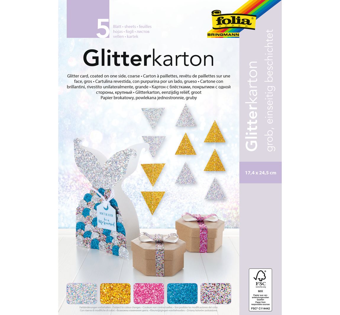 Glitterkarton "Confetti"