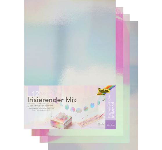 Papieren- en Foliemix "Iriserend"