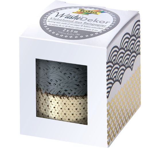 Washi decor "Grey/Gold"