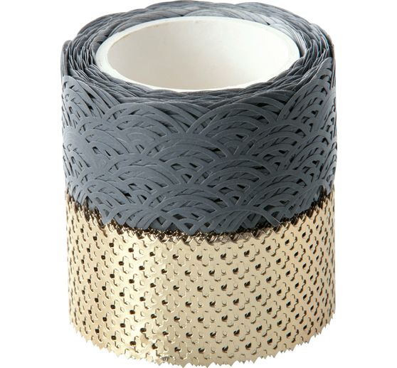 Washi decor "Grijs/Goud"