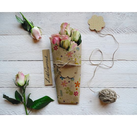 Vintage fotokarton "Flowers"