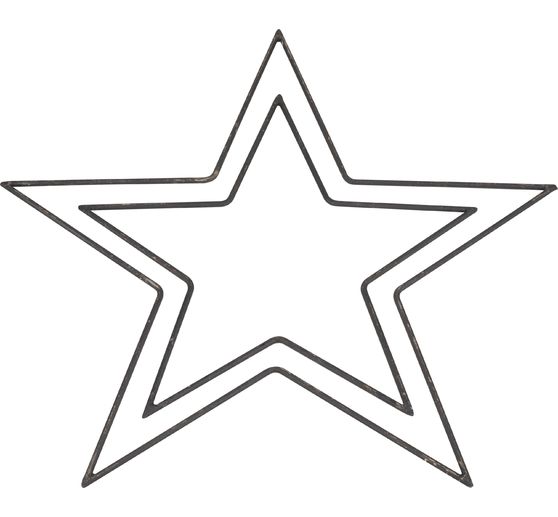 Metal ring "Star", Black