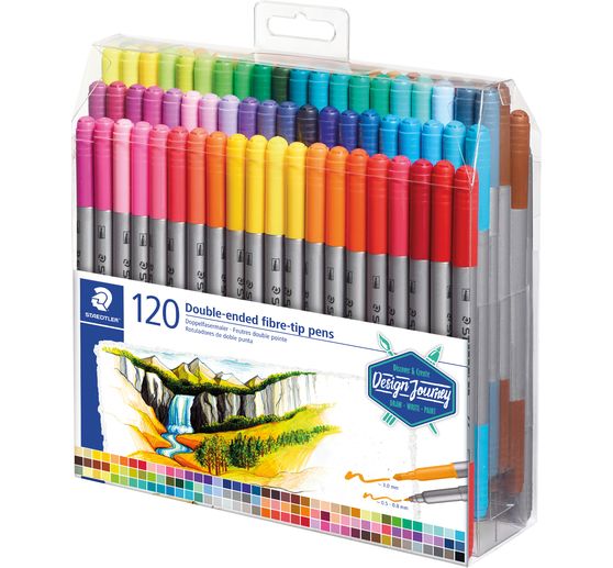 STAEDTLER Double-fibre pens, 120 pcs.