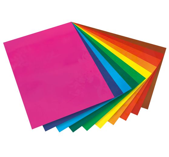Raamfolie, 10 kleuren gesorteerd