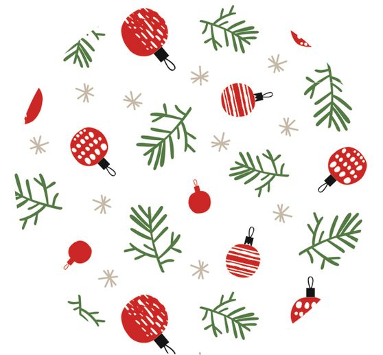 Motief fotokarton "Kerstballen"