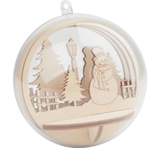 Wooden stick motif "Snowman