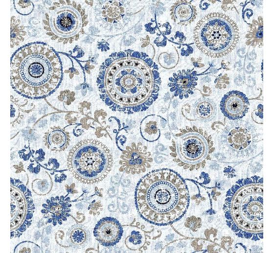 Motif fabric linen look "Turandot"
