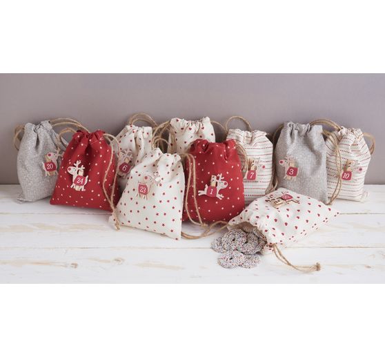 Cotton fabric country house "Embroidery stitch"