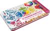 Colorful World design tin with 12 premium coloured pencils