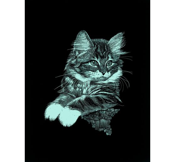Scratch painting "Cat"