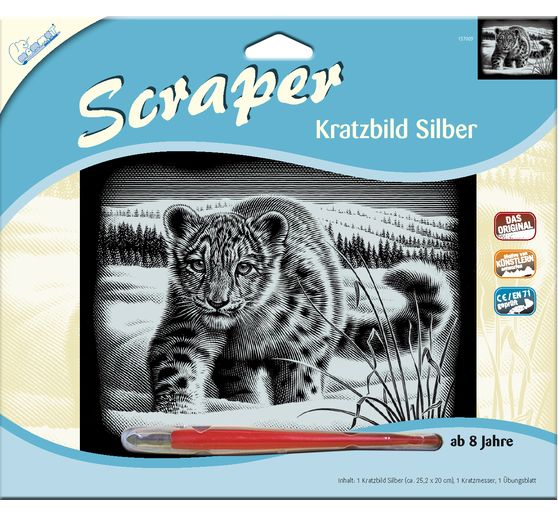 Krasplaat "Sneeuwluipaard"