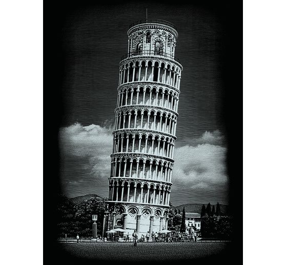 Scratch paintings "Buildings", Silver