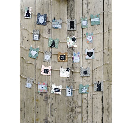 Motif cardboard "Grey Line", stars black