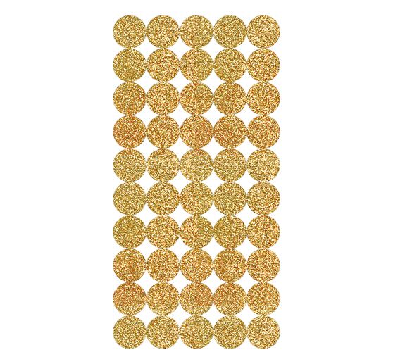 Sticker "Cirkels goud", 200 stuks
