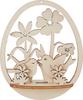 Wood building kit Decoration pendant Egg "Birds and Flowers"
