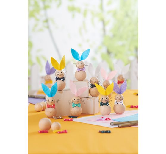 VBS Knutselset "Houten konijn", 10 stuks