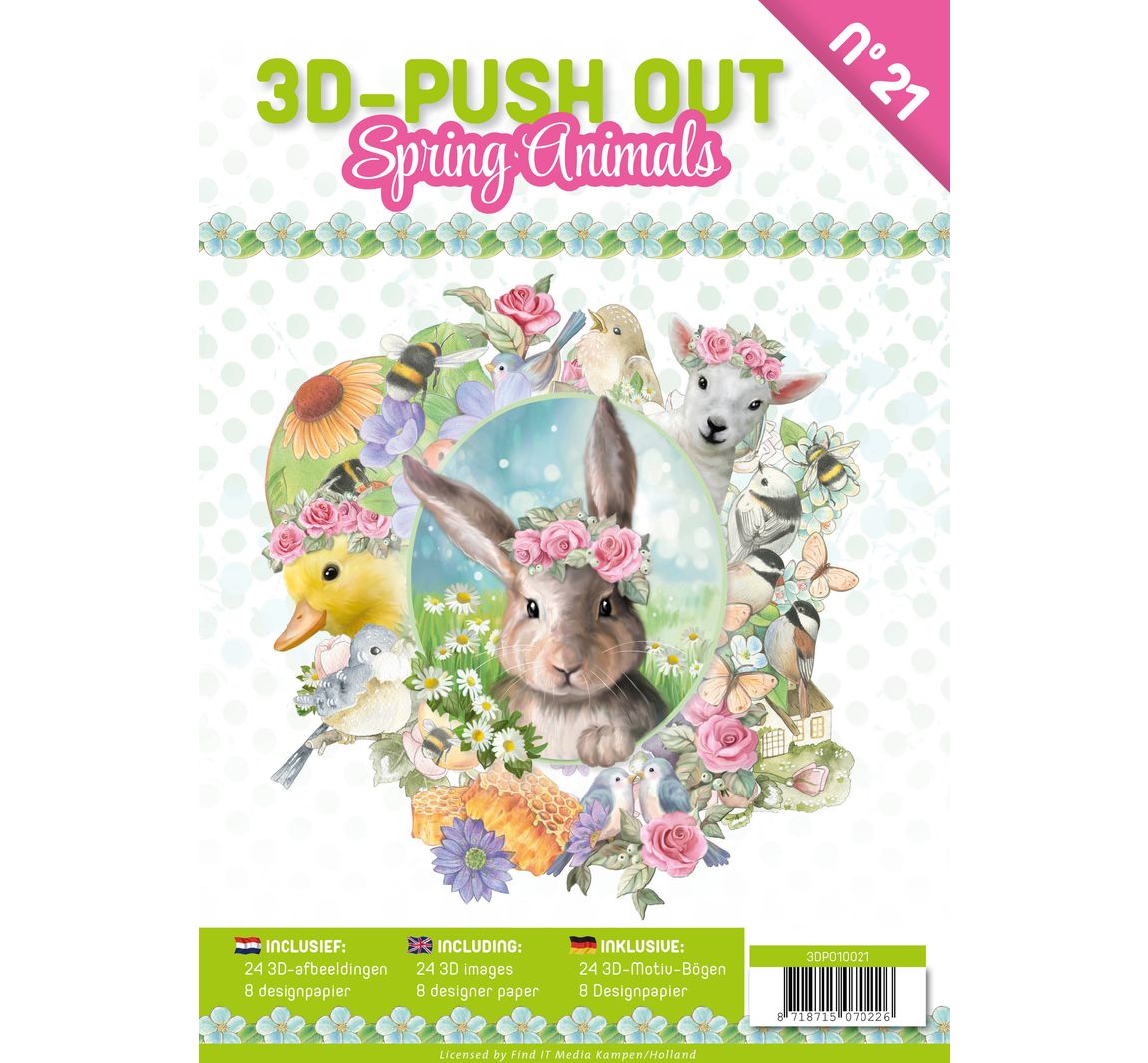 3D Stansveldboek "Spring Animals"