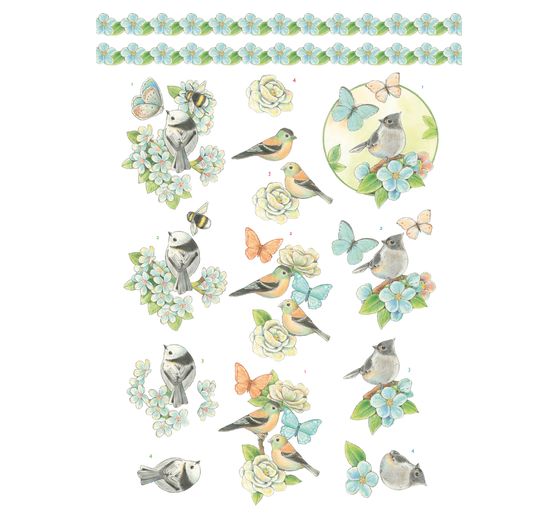 3D punching sheet book "Spring Animals"
