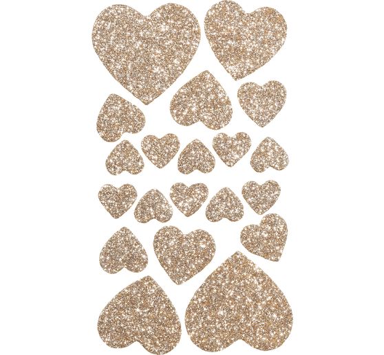 Foam sheets-sticker "Hearts"
