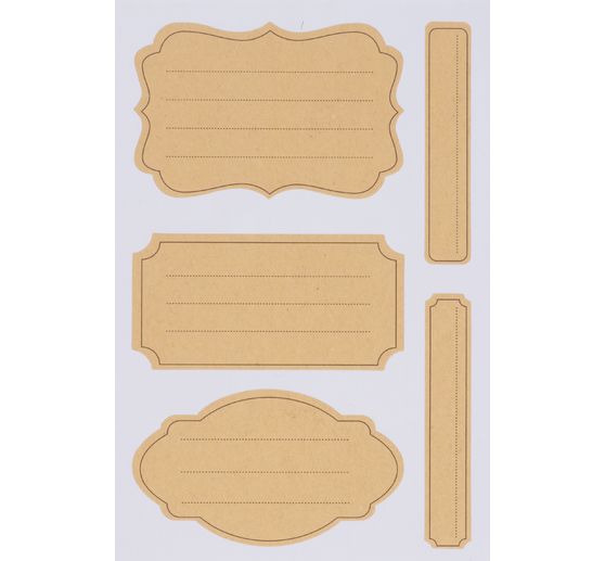 Kraftpapier Sticker "Labels gevoerd"