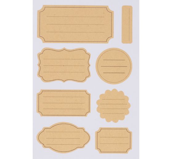 Kraftpapier Sticker "Labels gevoerd"