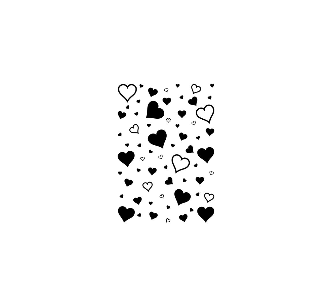 Clear Stamps "Hearts Background", 1-delig