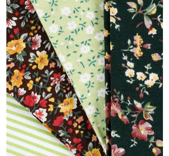 Fabric package "Amazing Green", set of 4