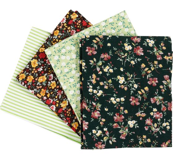 Fabric package "Amazing Green", set of 4