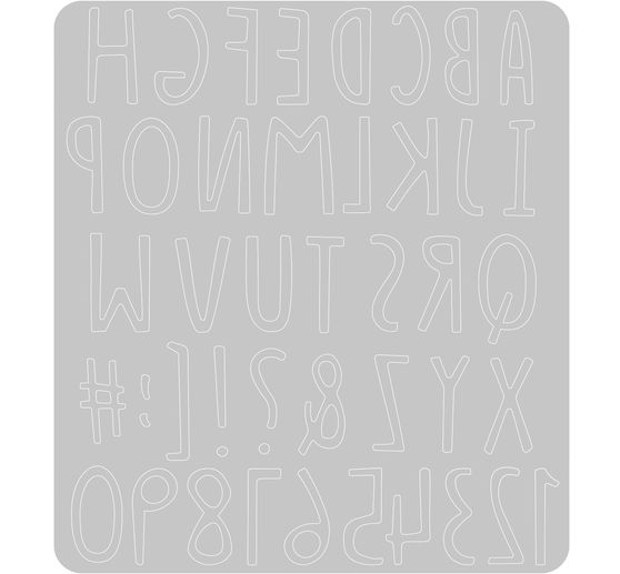 Sizzix Thinlits punching template "Hand Drawn Alphabet"