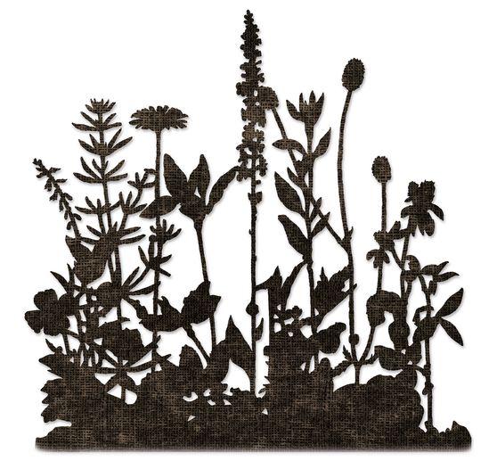 Sizzix Thinlits ponssjabloon "Flower Field by Tim Holtz"
