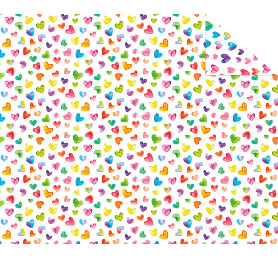 Motif photo cardboard "Colourful Hearts"