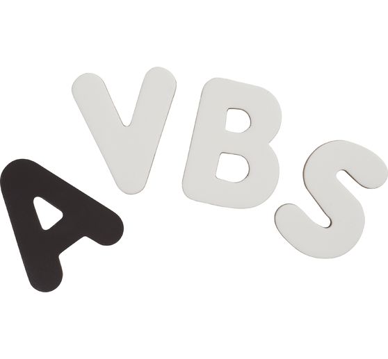 Blanco magnetische letters, 100 stuks