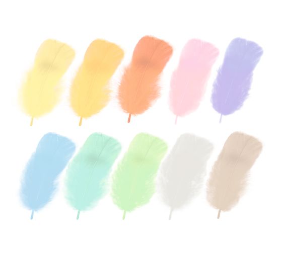Fluffy feathers mix "Pastel