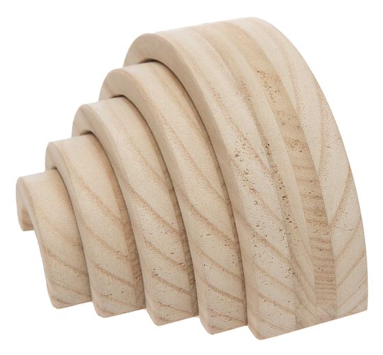 Houten regenboog, 5-delig, dennenhout