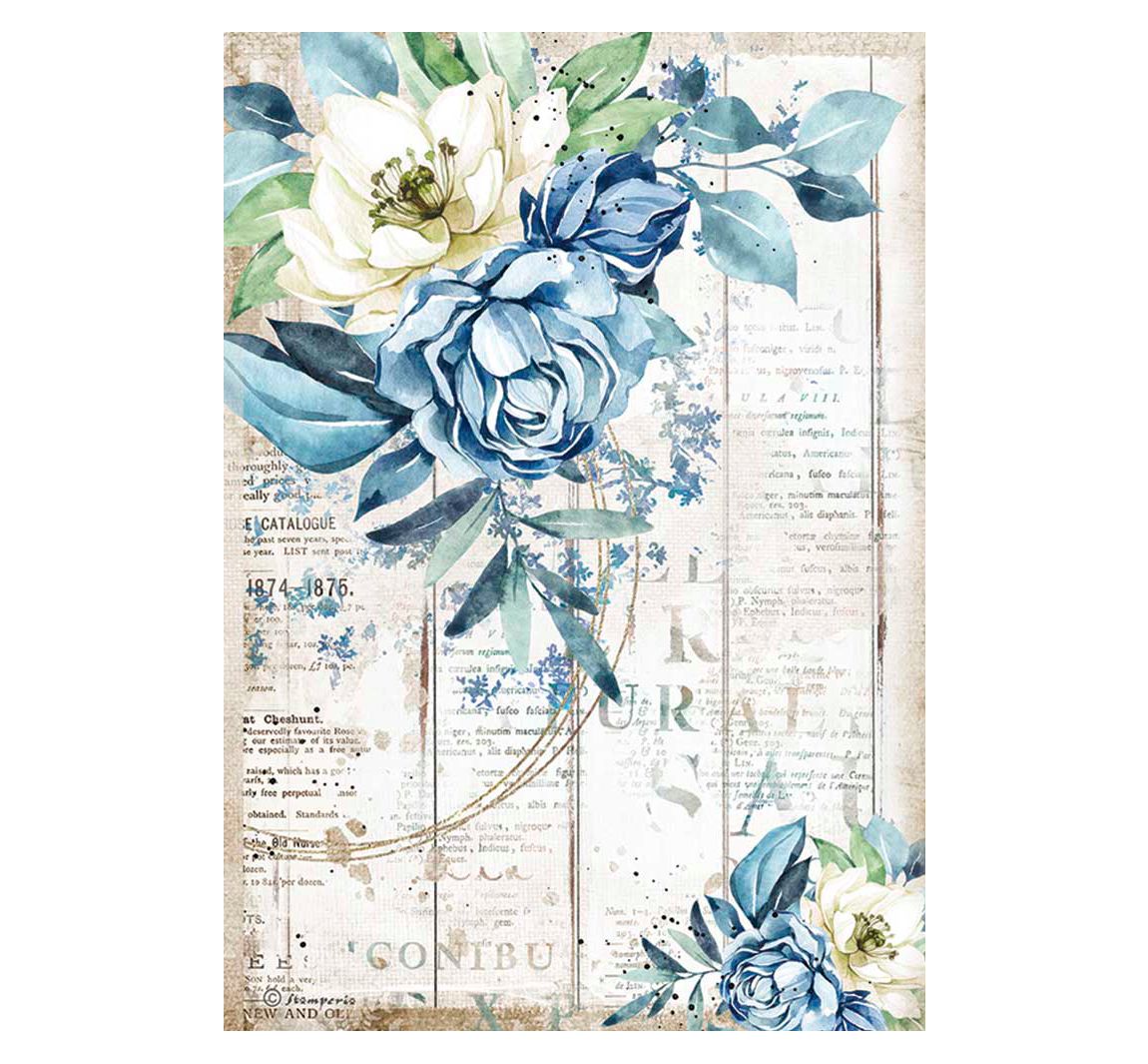 Motief strozijde "Romantic Blue", DIN A4