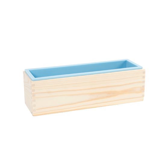 Silicone mold in wooden box