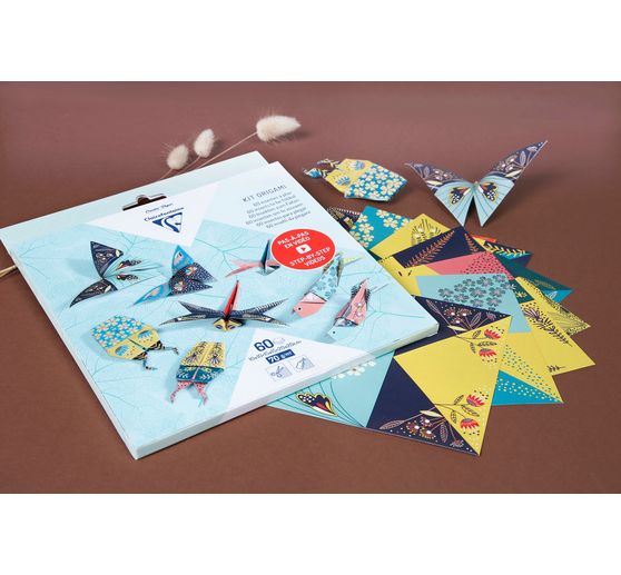 Vouwpapier-assortiment "Insecten", 60 vellen