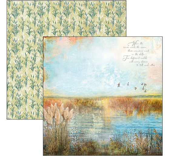 Scrapbook-Papier "Delta", 12 bladen, 30,5 x 30,5 cm