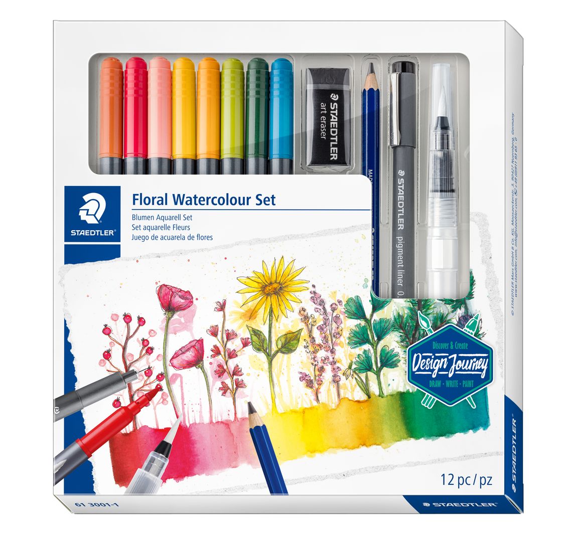 STAEDTLER Aquarelset "Bloemen"