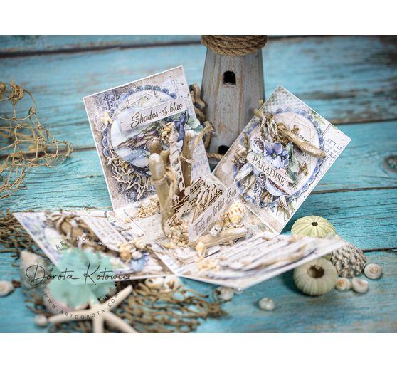 Scrapbook block "Sea Dreams", 10 sheets, 30,5 x 30,5 cm
