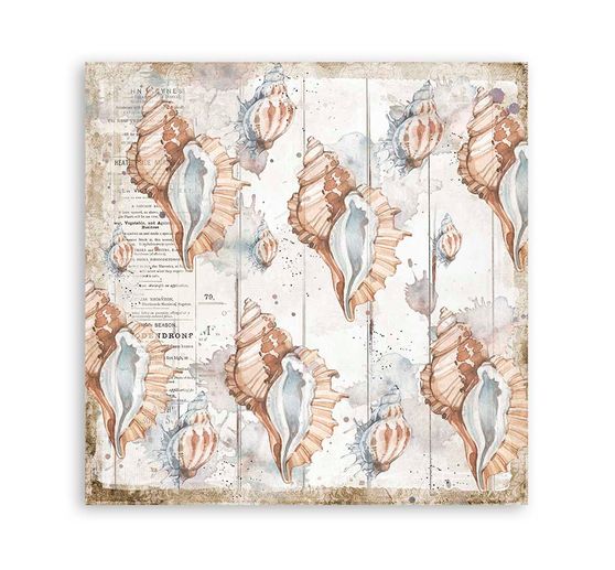 Scrapbook block "Sea Dreams", 10 sheets, 30,5 x 30,5 cm