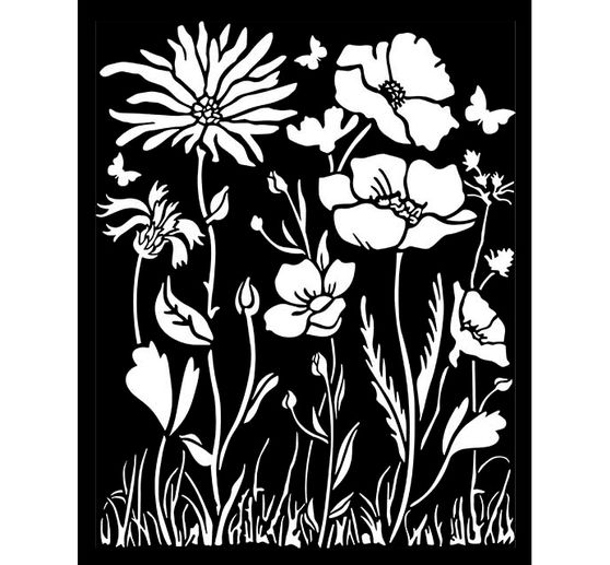 Sjabloon "Atelier Flower", 20 x 25 cm
