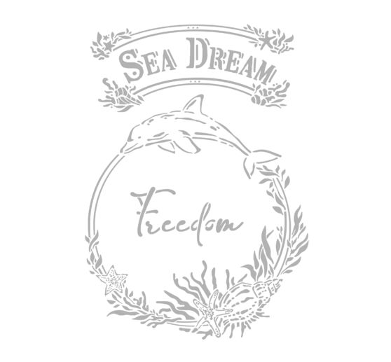 Sjabloon "Sea Dream", 21 x 29,7 cm