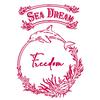 Stencil "Sea Dream", 21 x 29,7 cm
