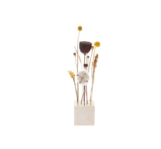 Rico Design houten standaard voor droogbloemen, 8 x 8 x 8 cm